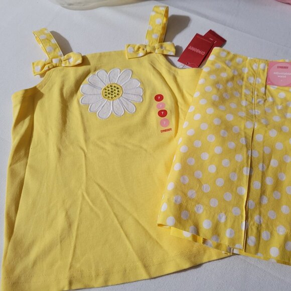 Gymboree Lady Daisy Vintage size 7 shirt & skort with Adjustable waist NWT. A21 - Picture 4 of 4